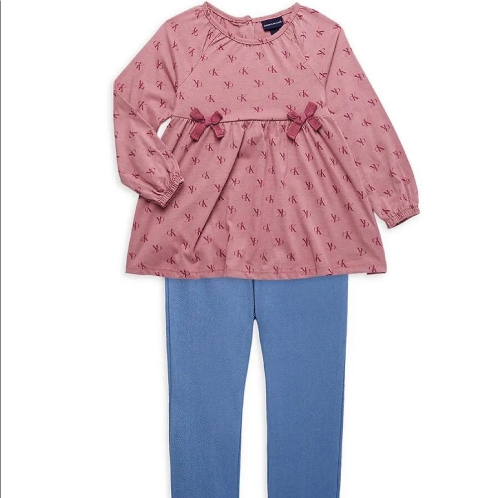 Calvin Klein baby-girls 2 Pieces Leggings Set 6 months - Brand new w/tags